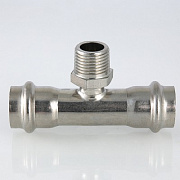 Тройник пресс Valtec 15 мм х 1/2' НР 