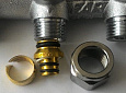 Регулирующий коллектор 3/4" FAR (ВР-НР) с 4 отв. 1/2' EU (межосев. 45 мм)