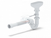 Сифон АНИ 1.1/2"*40 прямоточный с разрывом струи с гибкой трубой 40*40/50 